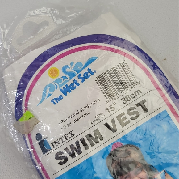 Vtg The Wet Set Inflatable Swim Vest # 59660 - Picture 3 of 10